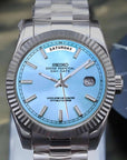Ice Blue Dial with Silver Band