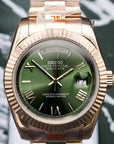 Dark Green dial with gold band