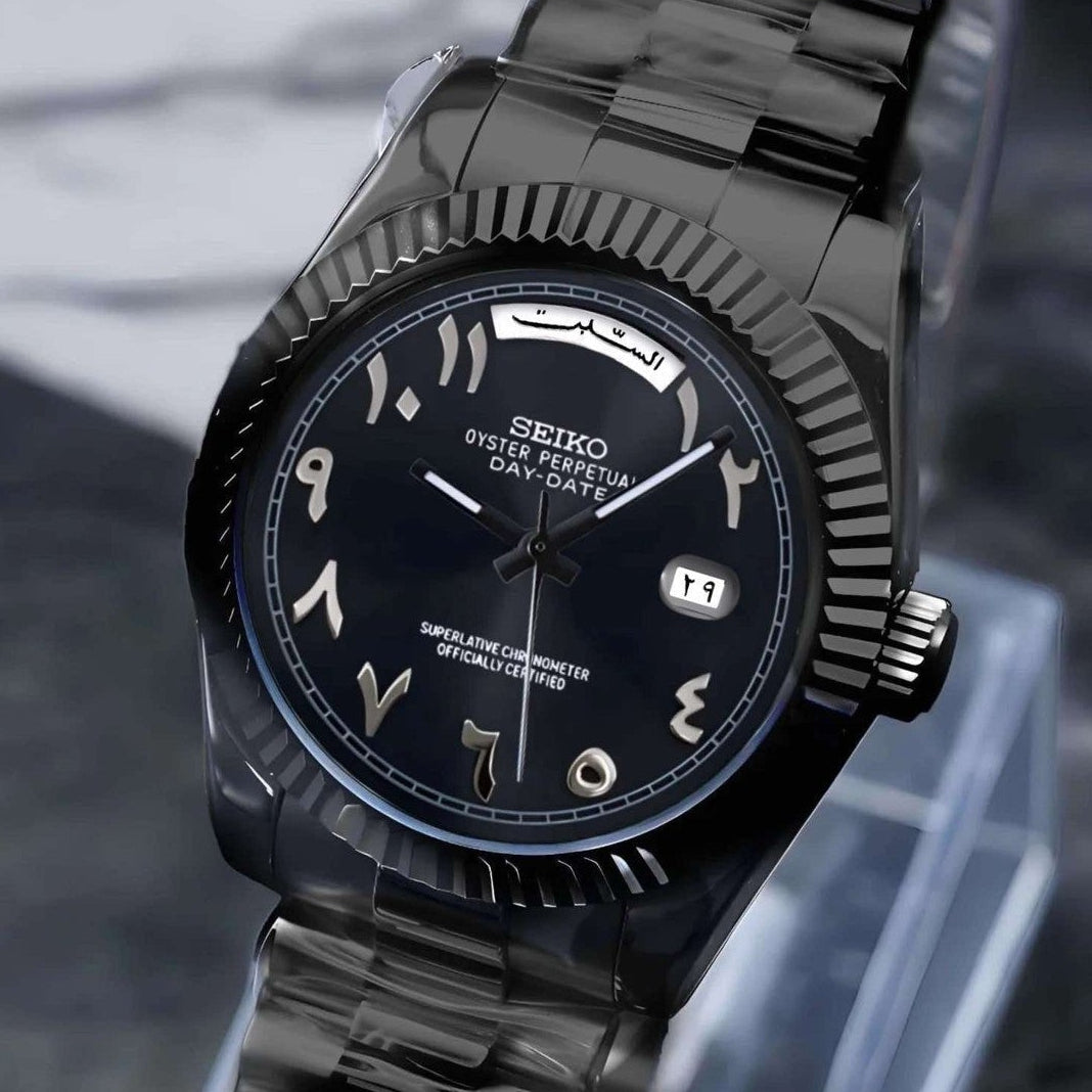 Triple Black arabic dial with black band