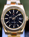 Black DIal with Gold Band
