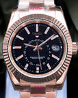 Black Rose Gold Dial with Band