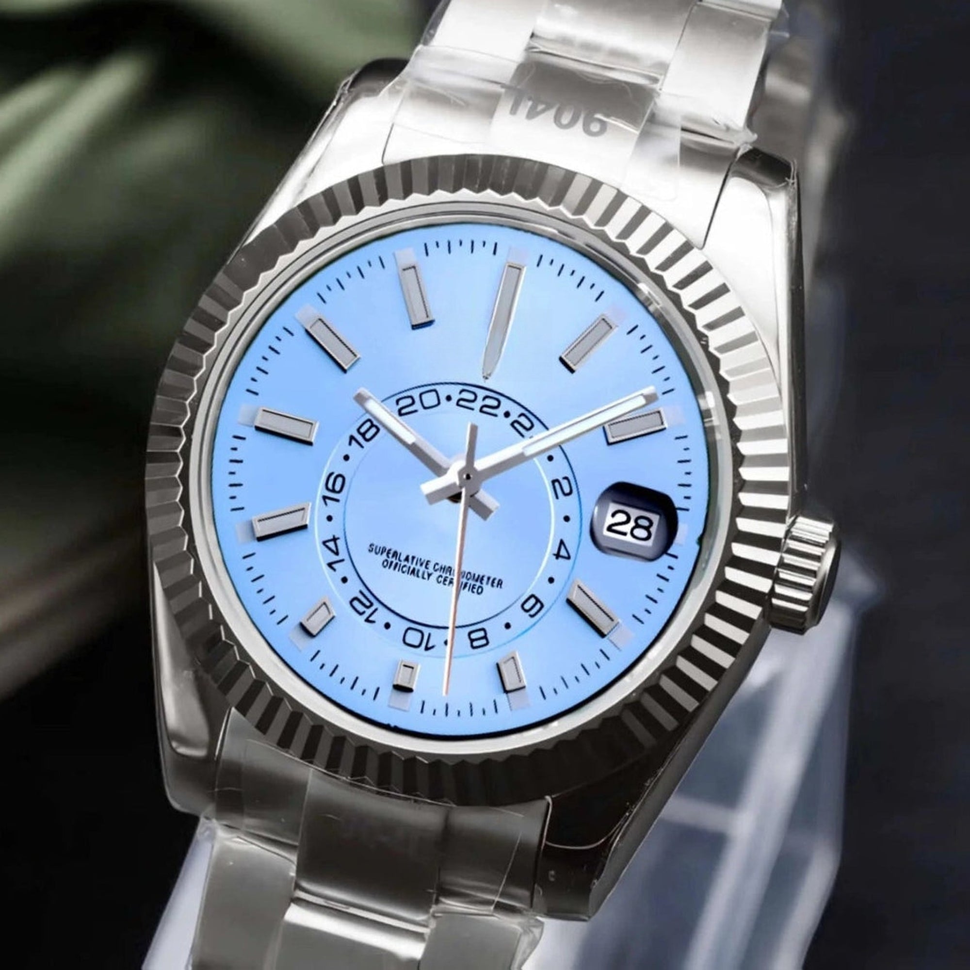 Ice Blue Dial with Band