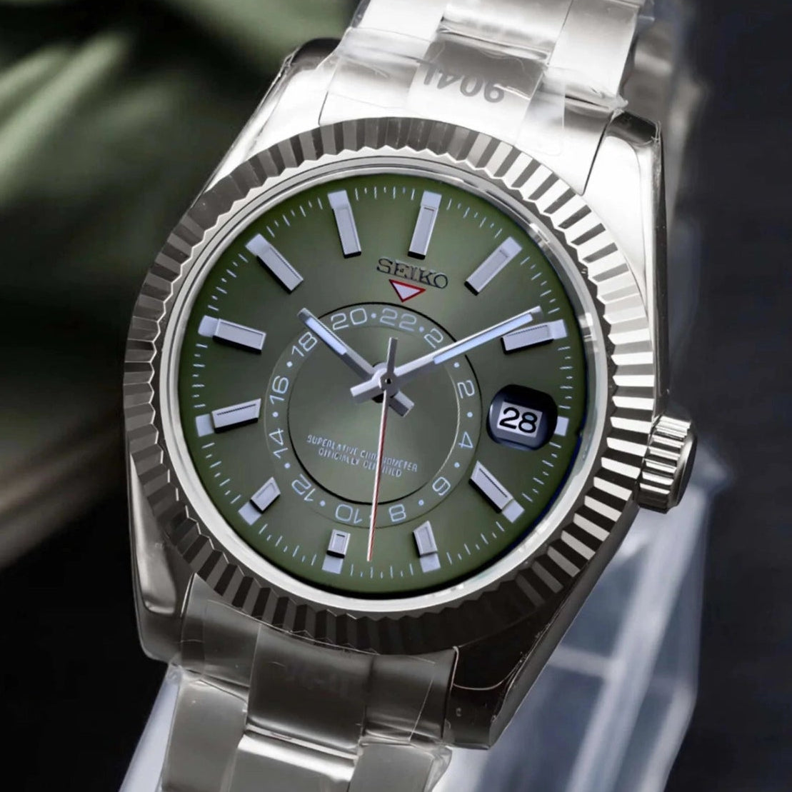 Olive Green Dial with Band