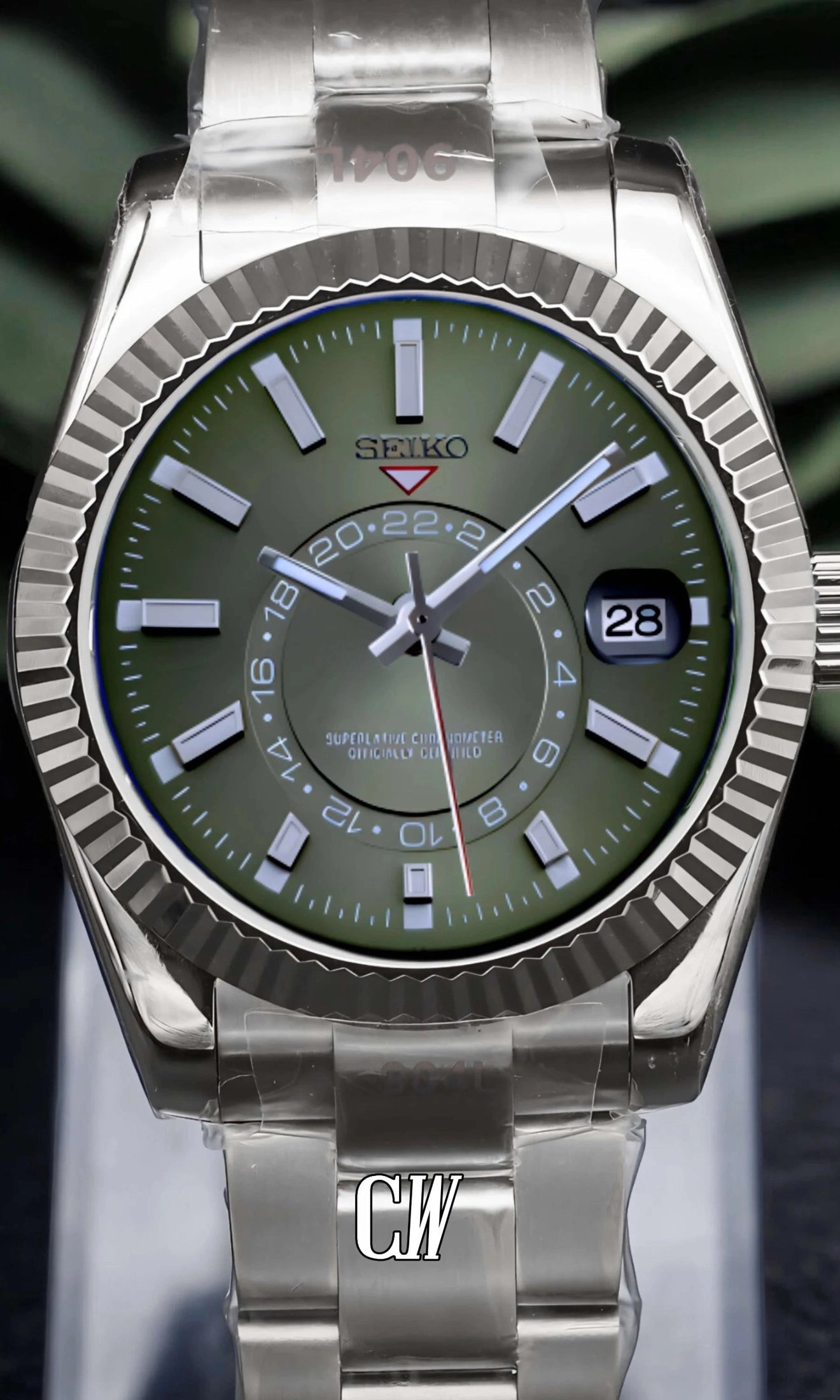 Olive Green Dial with Band