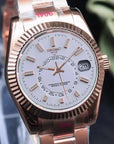 White Rose Gold Dial with Band