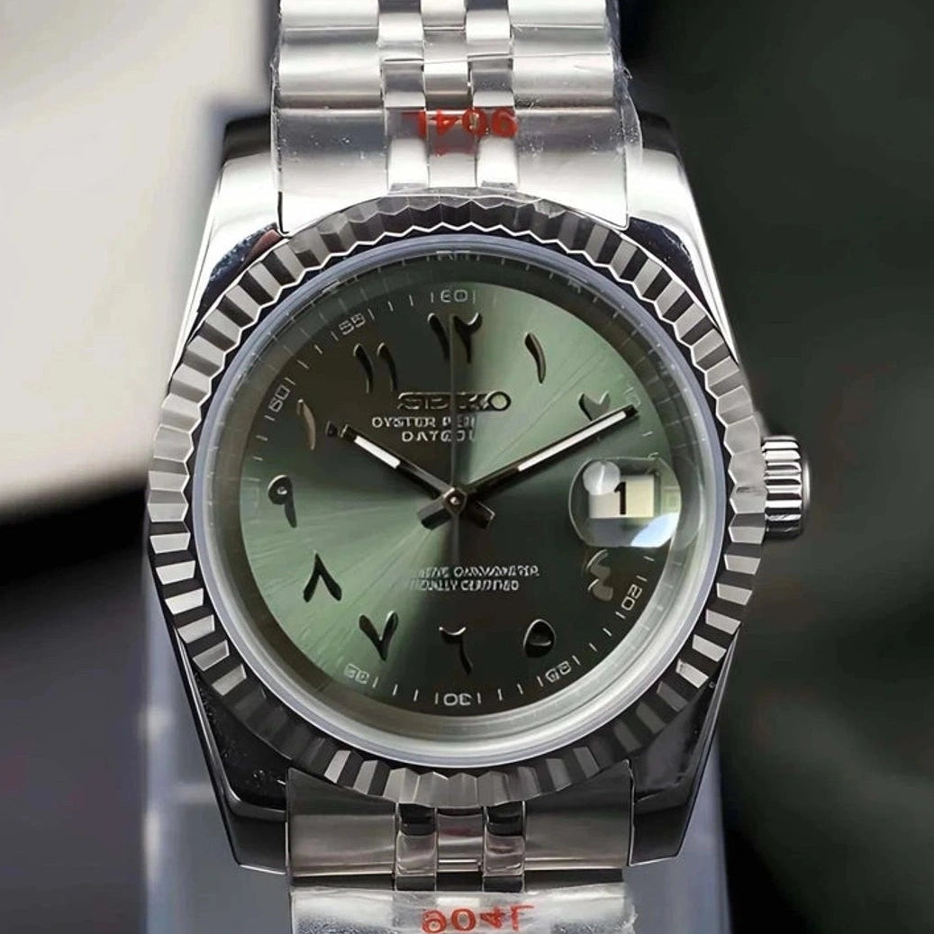 Olive Green Arabic Dial with Band