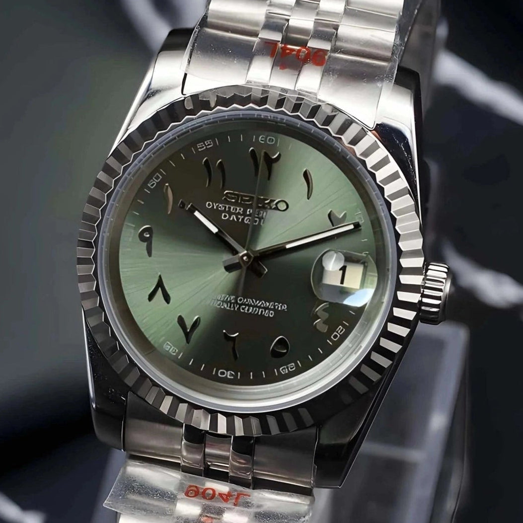 Olive Green Arabic Dial with Band