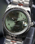 Olive Green Arabic Dial with Band