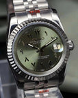 Olive Green Arabic Dial with Band