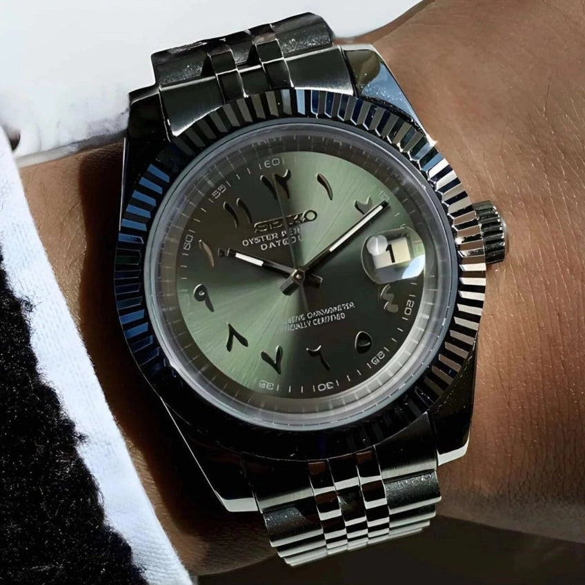 Olive Green Arabic Dial with Band