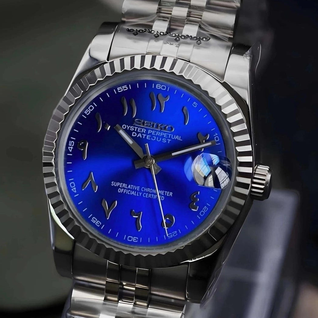 Sunburst Blue Dial with Band