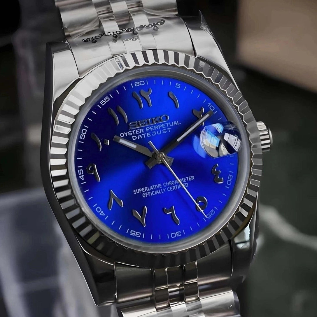 Sunburst Blue Dial with Band