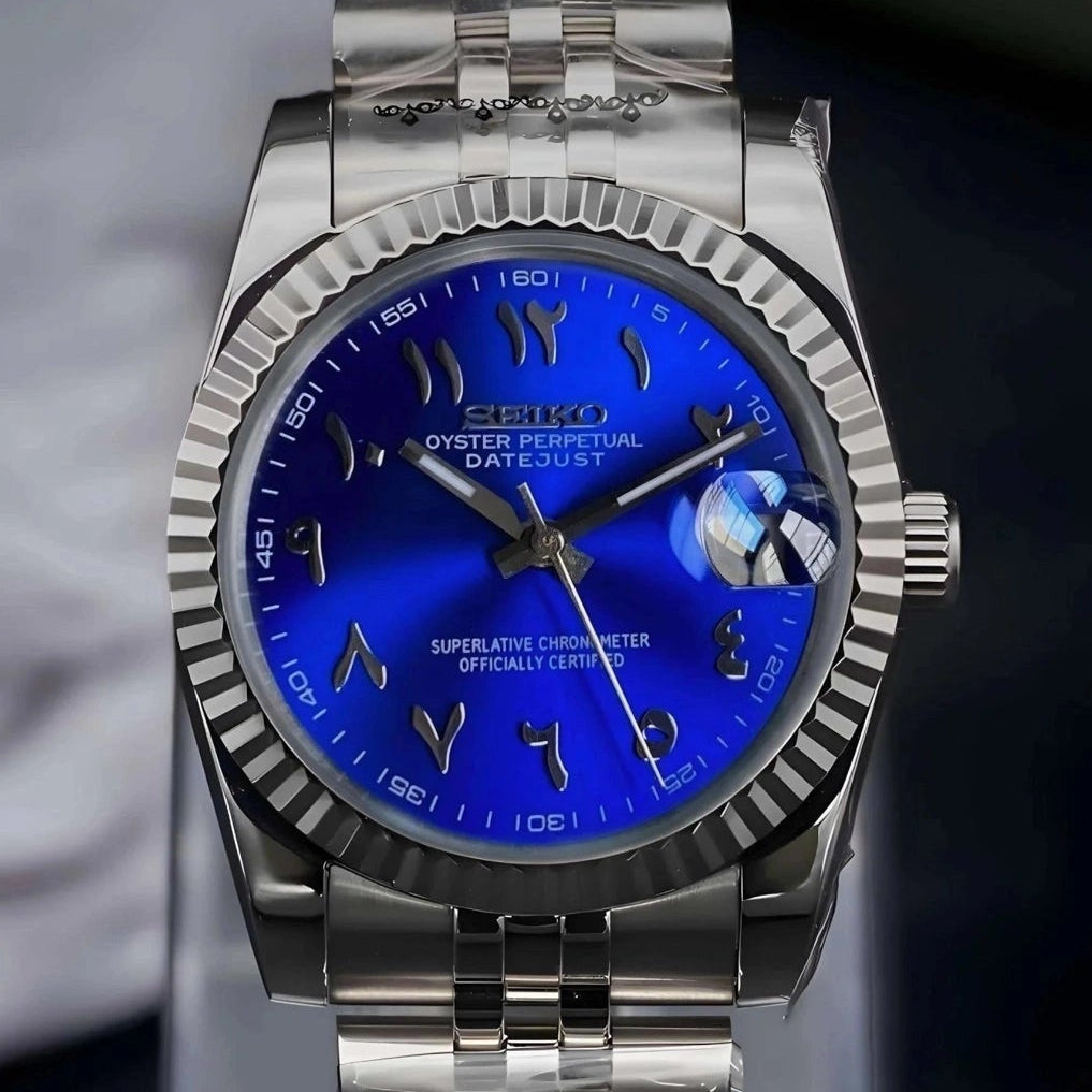 Sunburst Blue Dial with Band