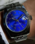 Sunburst Blue Dial with Band