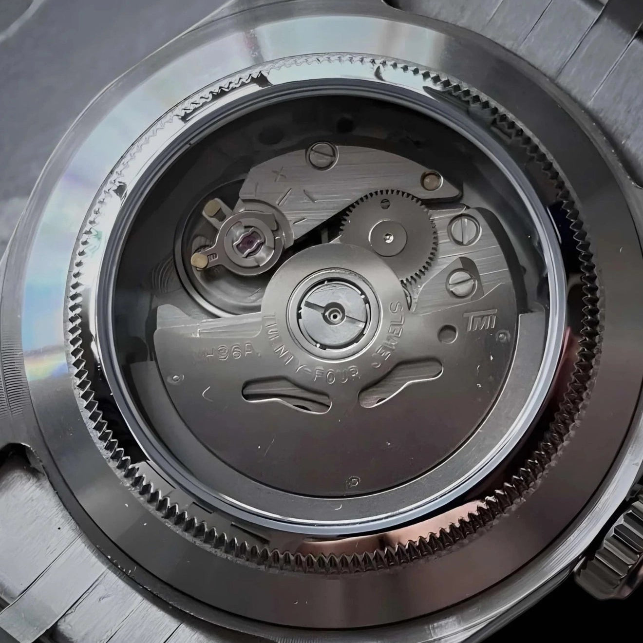 Black Dial with SIlver Band