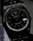 Triple Black Dial with Black Band