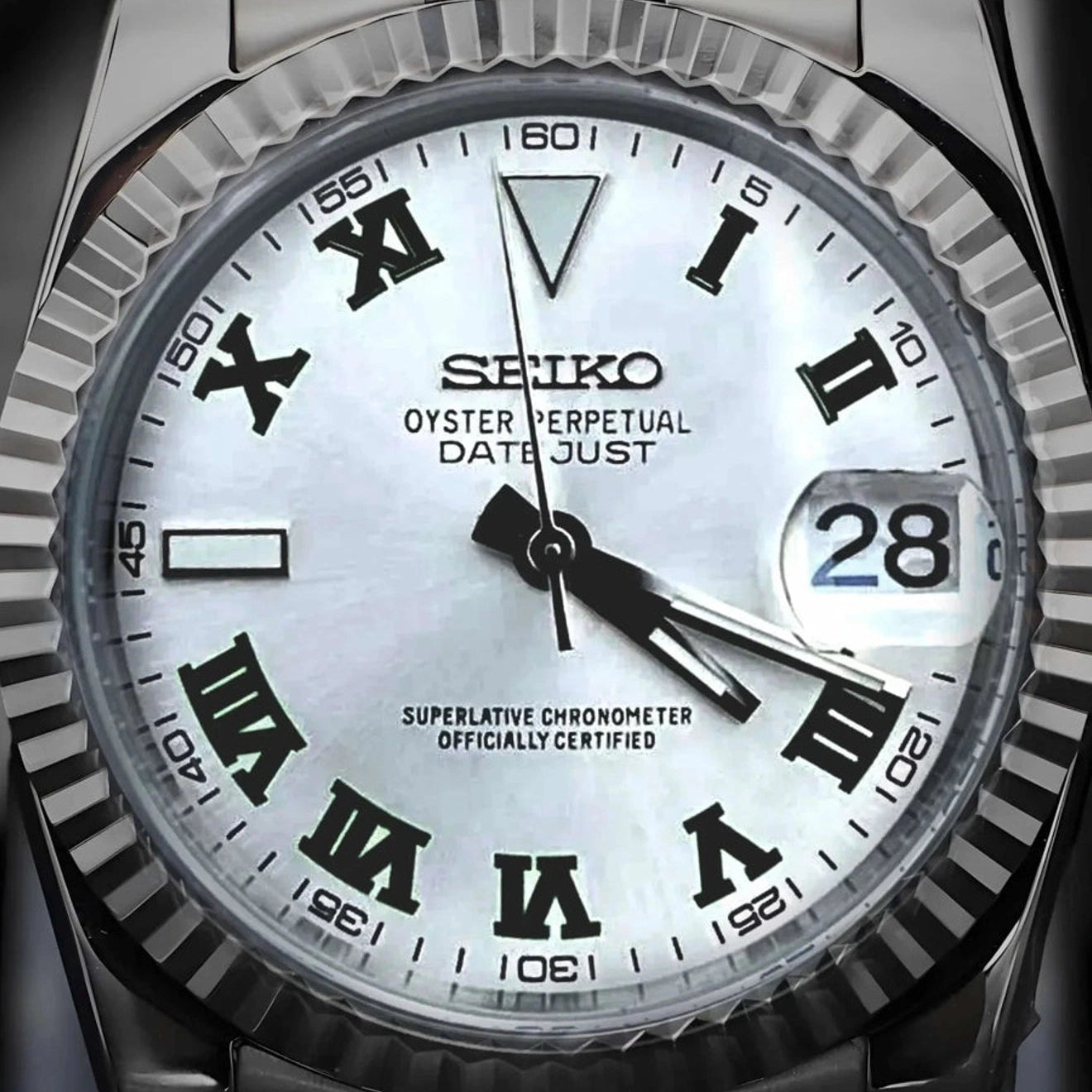 White Dial with Band