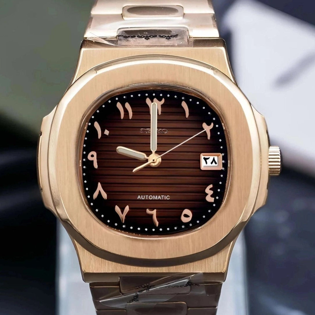 Brown Dial with Rose gold Dial