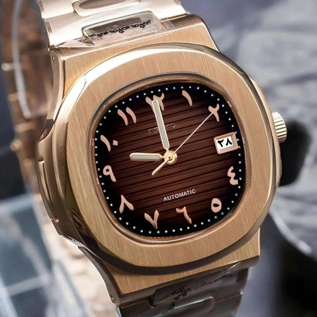 Brown Dial with Rose gold Dial