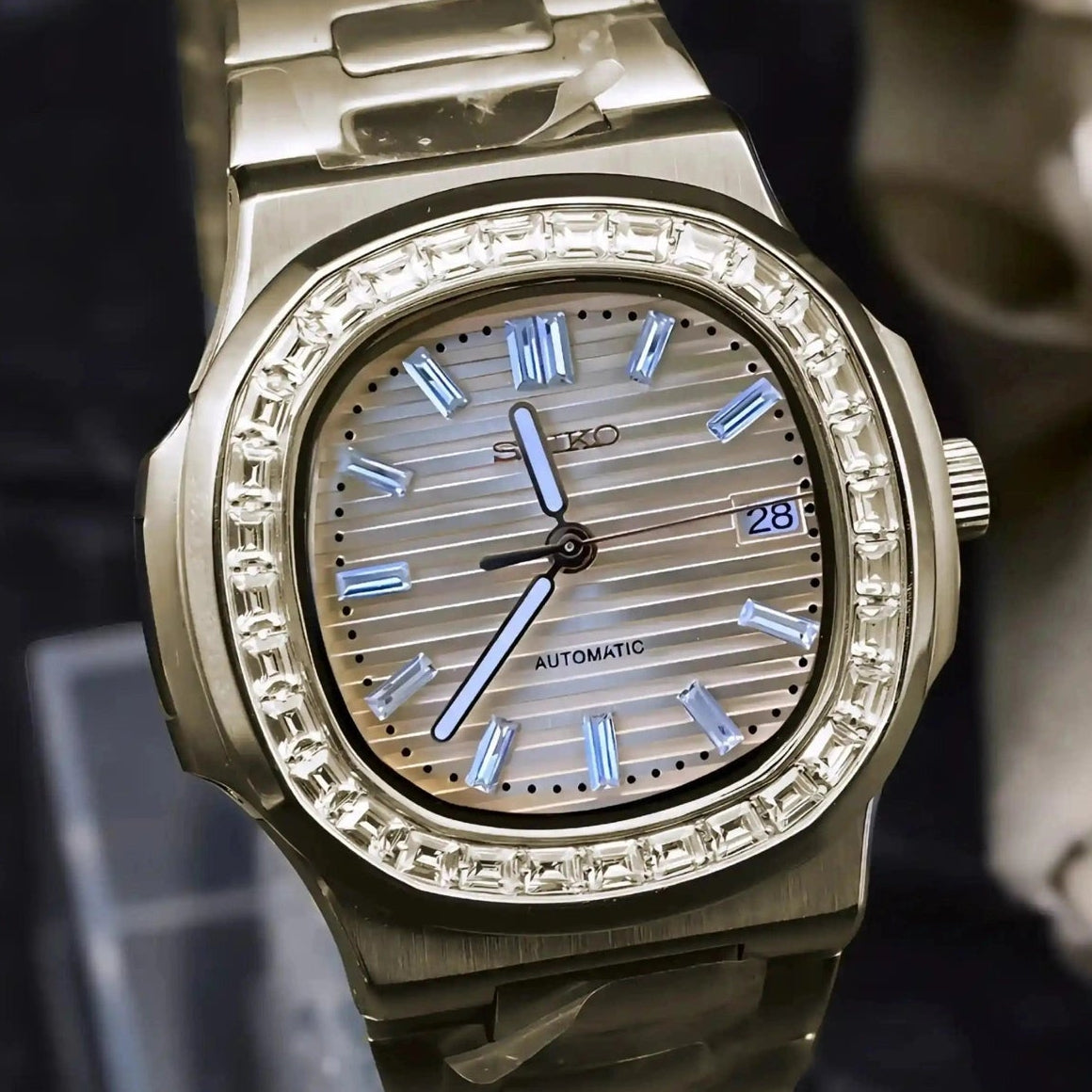 Gold Baguette dial with Gold Band