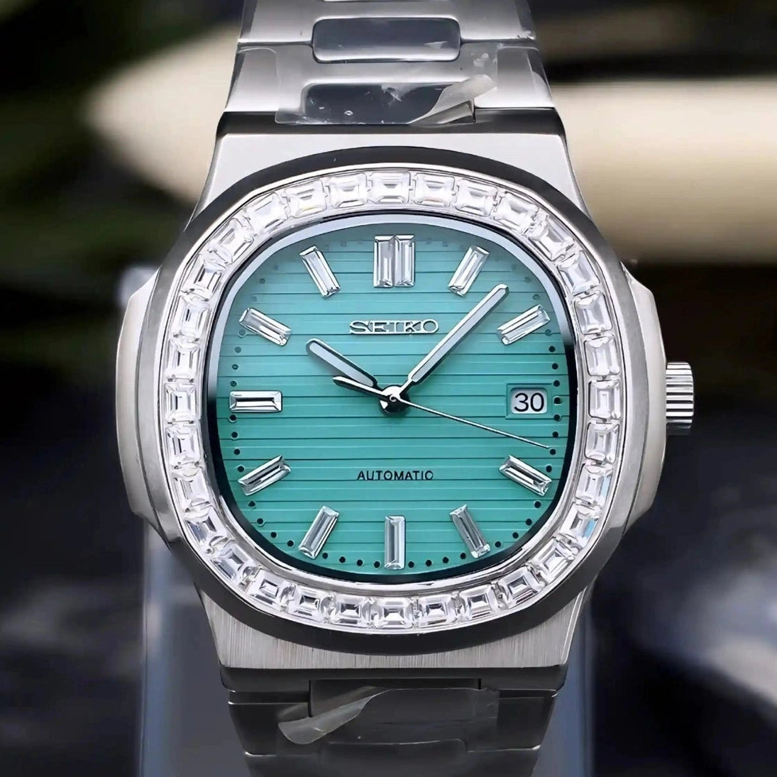 Tiffany Blue dial with Silver band
