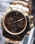 Chocolate brown dial with rose gold luxury watch