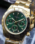 seitona mode green dial with rose gold band