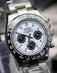 seitona mod white dial with silver band