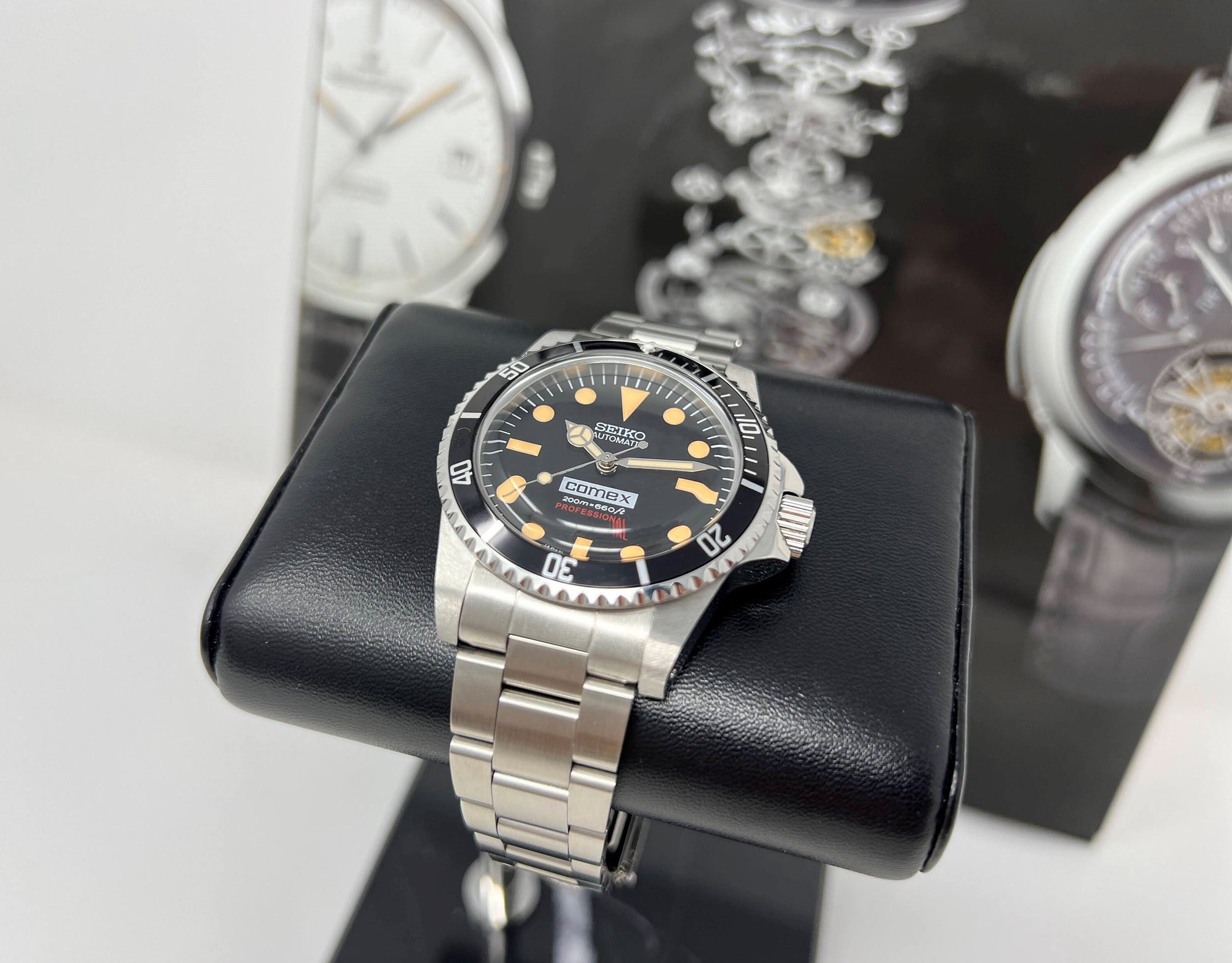 Seiko Submariner - Comex Vintage Style Diver | Beautiful Domed Crystal on Oyster | 39.5mm | Milsub | Military Sub | Vintage Sub | Diving