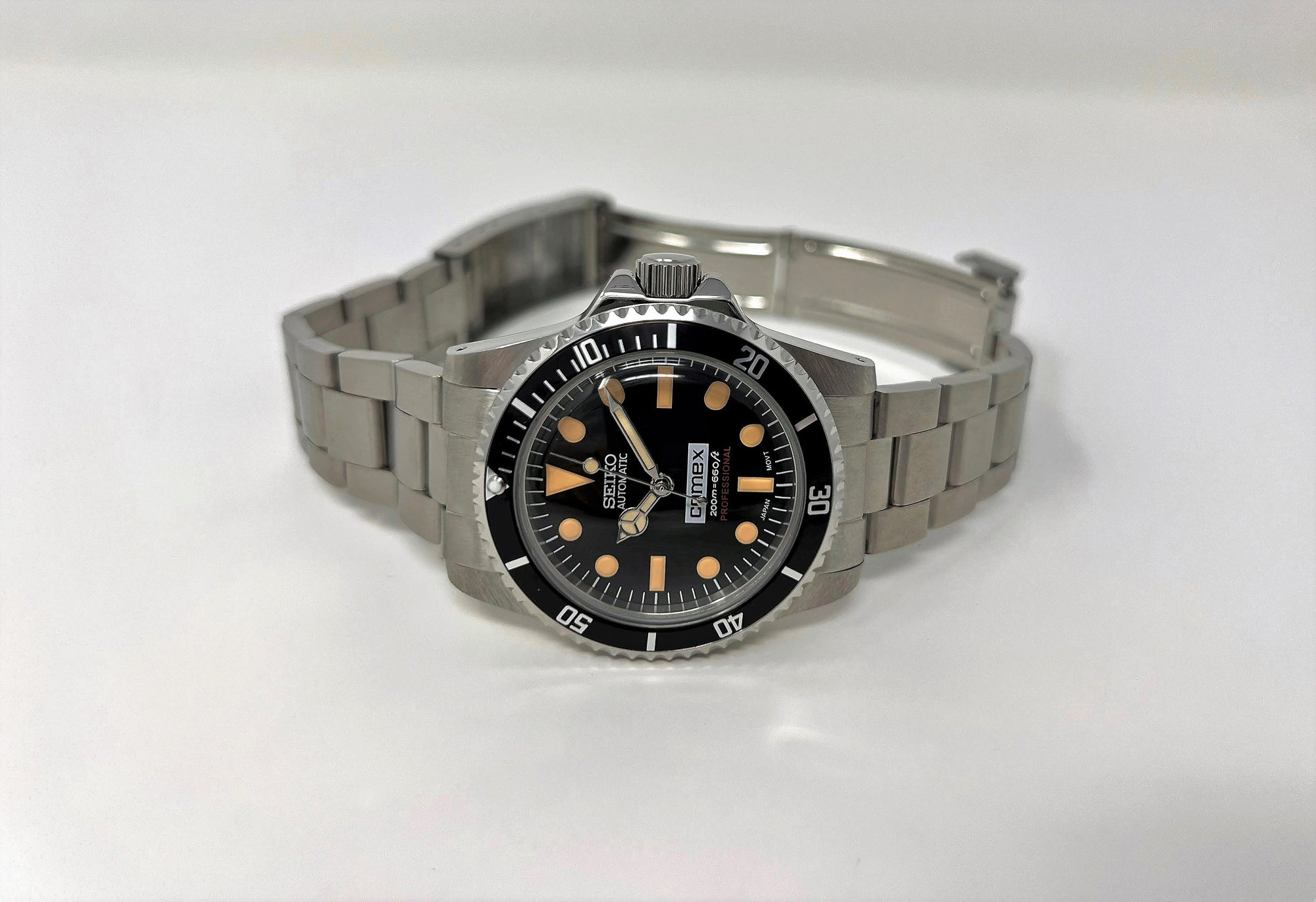 Seiko Submariner - Comex Vintage Style Diver | Beautiful Domed Crystal on Oyster | 39.5mm | Milsub | Military Sub | Vintage Sub | Diving