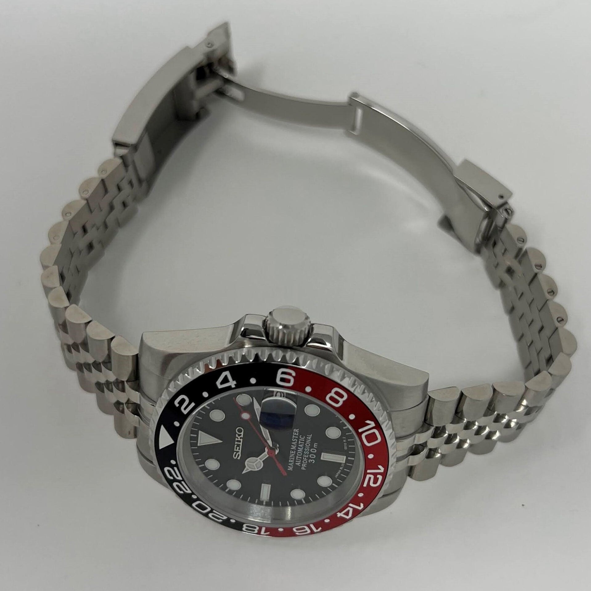 Seiko Coke - Stainless Steel Sport Watch | Custom Mod | Seiko Mod | Men's Watch | GMT | Watch Mod | Submariner | NH35 | Sapphire Crystal