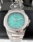 Seiko Nautilus - Rare Aqua Tiffany Blue - Patek Stainless Steel Silver - Embossed Dial