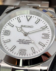 Seiko Blizzard - White Explorer - 36 / 39 mm - Stainless Steel - Automatic Watch - Sport Watch - Automatic Watch - Mens Watch