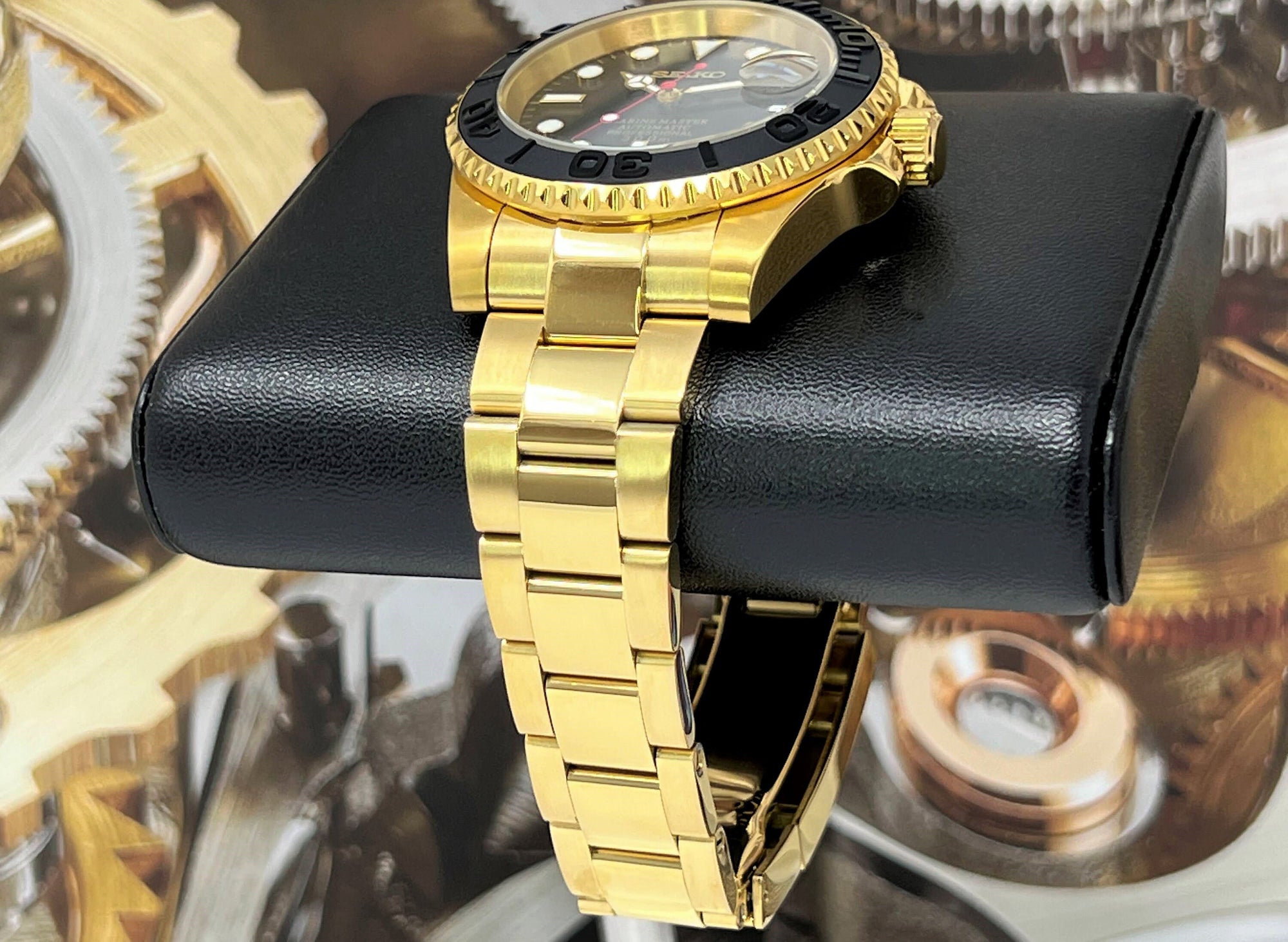 Seiko Yachtmaster 2022 - Gold and Black - Custom Built - Ready to Ship!