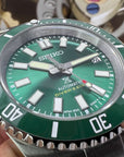Seiko Hulk Max Submariner - Stainless Steel with Sapphire Crystal, Oyster Steel Bracelet with Green Ceramic Bezel - Ready to Ship!