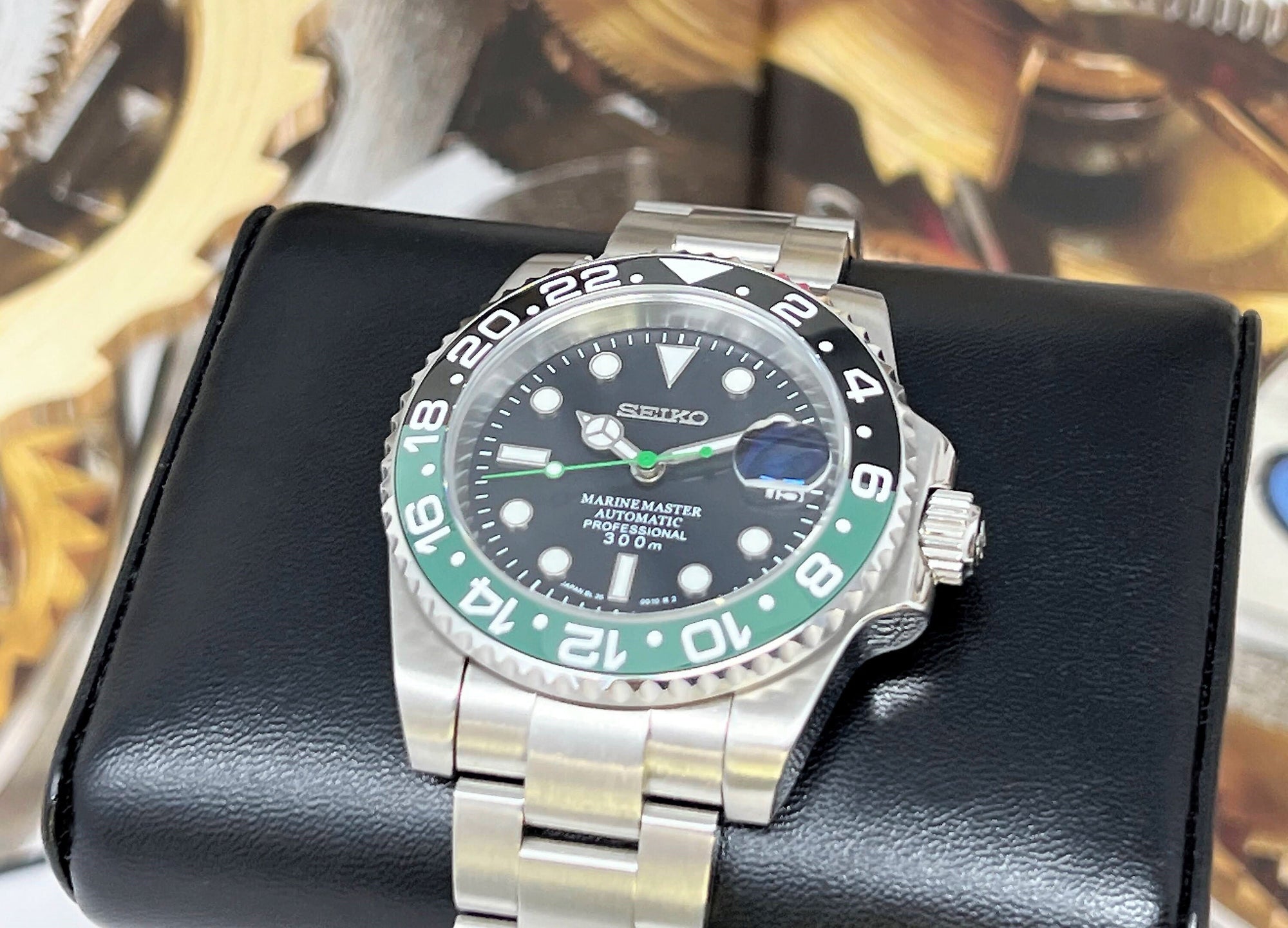 Seiko Sprite - Stainless Steel Sport Watch - Custom Sapphire Crystal and NH35 Movement