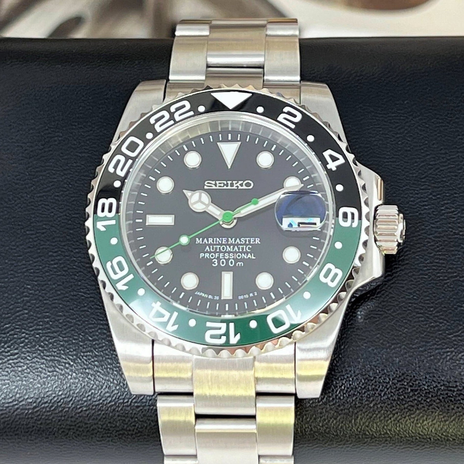 Sprite - Stainless Steel Sport Watch - Custom Sapphire Crystal and NH35 Movement