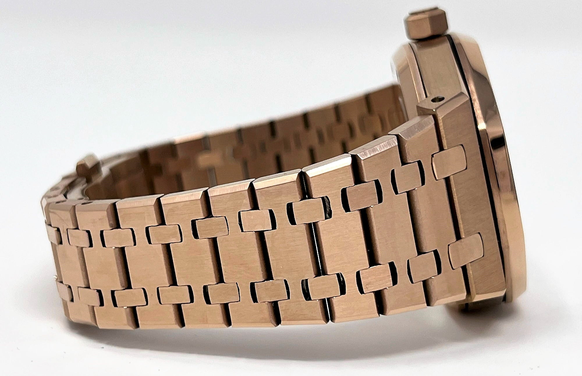 Seikoak Rose Gold Dress Watch | White Dial 42mm | Seiko Mod Seikoak Rose Gold Dress Watch | White Dial 42mm | Seiko Mod