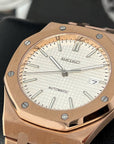 Seikoak Rose Gold Luxury Dress Watch | White Dial | Seiko Mod | Watch Mod | Custom Watch | NH35 Automatic Movement | 42mm | Steel Sport