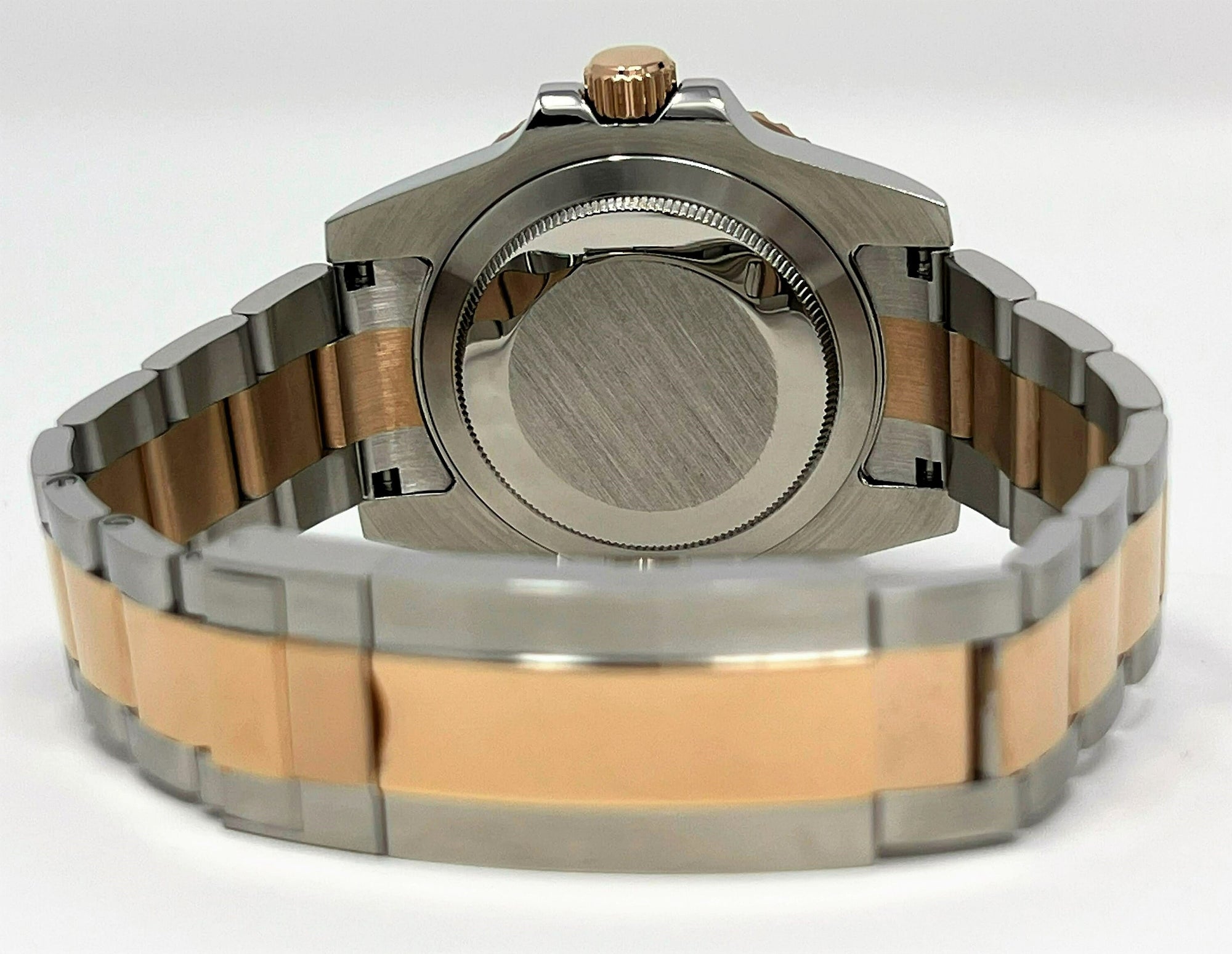 Seiko Rootbeer Two Tone GMT - Stainless Steel Sport Watch - Seiko Mod - Custom Sub - Oyster Bracelet - Perpetual Date - 20mm - Submariner