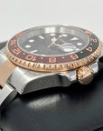 Seiko Rootbeer Two Tone GMT - Stainless Steel Sport Watch - Seiko Mod - Custom Sub - Oyster Bracelet - Perpetual Date - 20mm - Submariner