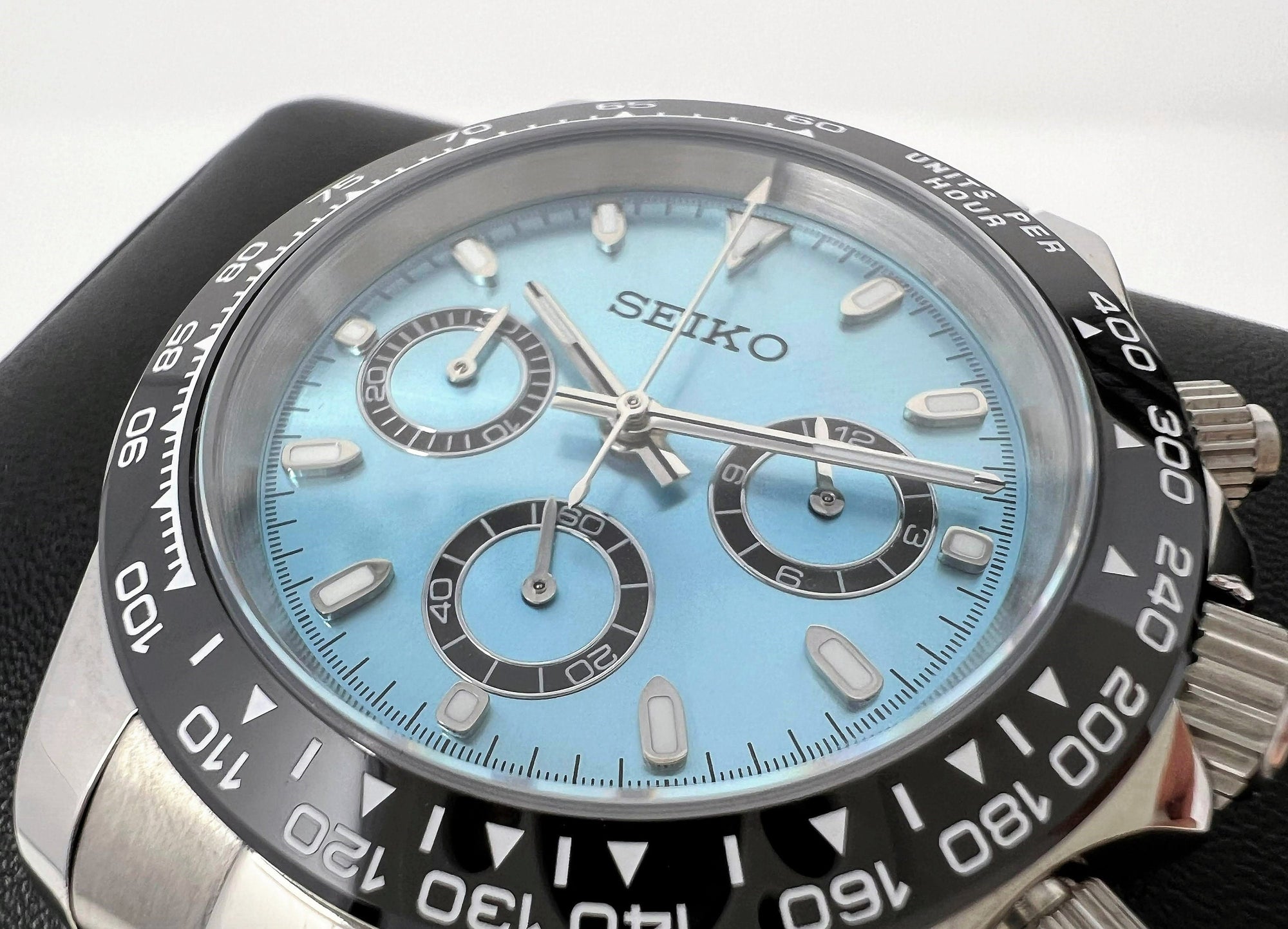 Seiko Daytona 40mm - Rare Sky Blue | Stainless Steel | Mecaquartz Watch | Quartz Watch | Seikotona | Seikitona | Seiktona | John Mayer