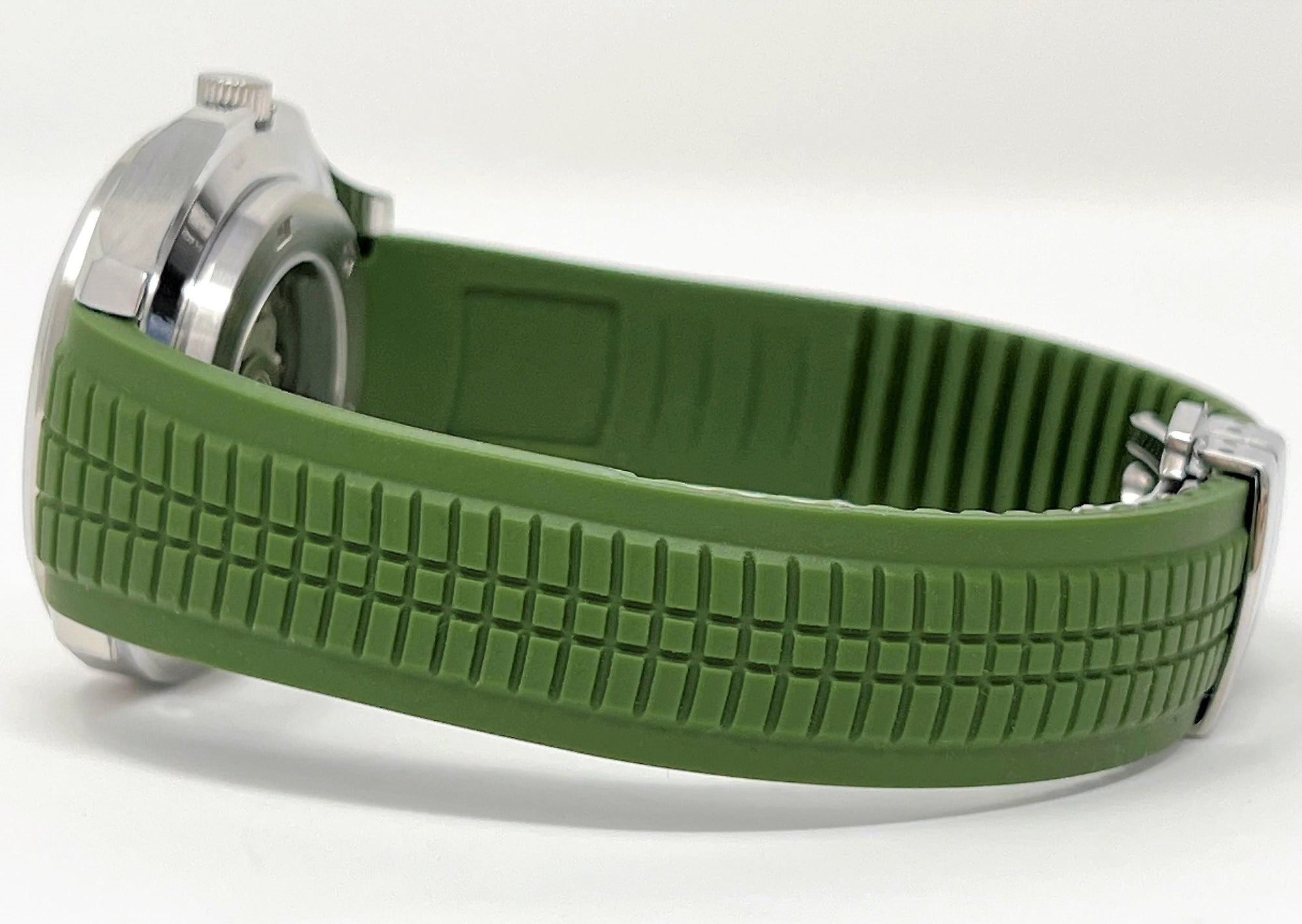 Seikonaut - Rare Green on Rubber - Modern Automatic Aqua Watch with Sapphire Crystal
