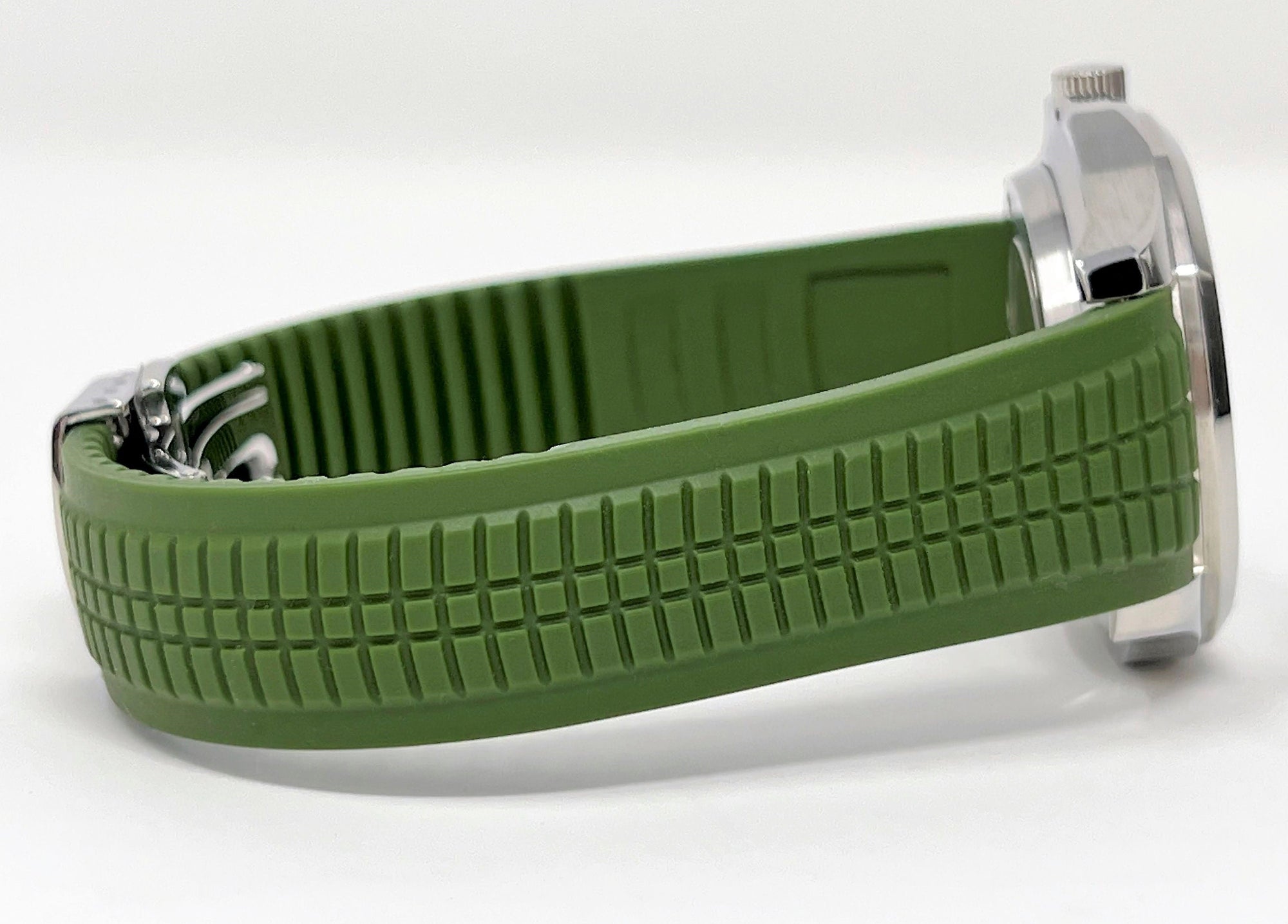 Seikonaut - Rare Green on Rubber - Modern Automatic Aqua Watch with Sapphire Crystal