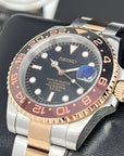 Seiko Rootbeer Two Tone GMT - Stainless Steel Sport Watch - Seiko Mod - Custom Sub - Oyster Bracelet - Perpetual Date - 20mm - Submariner