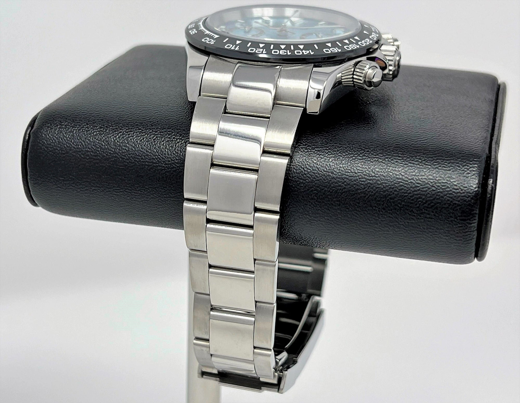 Seiko Daytona 40mm - Rare Sky Blue | Stainless Steel | Mecaquartz Watch | Quartz Watch | Seikotona | Seikitona | Seiktona | John Mayer