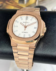 Seikonaut - White on Rose Gold - Modern Automatic Watch with Sapphire Crystal