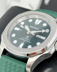 Seikonaut Green Modern Diver - Seiko Mod | Seiko Turtle Dial | NH36 Day Date Automatic | Rubber Dive Watch | Sport Watch | Men's Watch