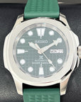 Seikonaut Green Modern Diver - Seiko Mod | Seiko Turtle Dial | NH36 Day Date Automatic | Rubber Dive Watch | Sport Watch | Men's Watch