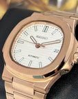 Seikonaut - White on Rose Gold - Modern Automatic Watch with Sapphire Crystal